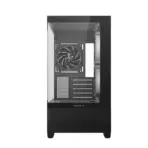 DeepCool CG380 3F Micro-ATX Panoramic Case, 3x ARGB Built-in Fans, Tempered Glass, USB-C Gen2, 360mm Radiator, 410mm GPU Clearance, Reverse Connector Support | BLACK  - Image 14