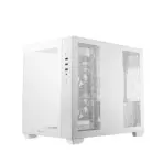 DeepCool CG330 3F WH Panoramic Micro-ATX Case, Dual-Chamber Airflow, 3 ARGB Build-in Fans, 410mm GPU Support, 360mm Radiator Support, 46mm Cable Space, Tempered Glass, Compact High Airflow Design | WHITE - Image 15