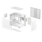DeepCool CG330 3F WH Panoramic Micro-ATX Case, Dual-Chamber Airflow, 3 ARGB Build-in Fans, 410mm GPU Support, 360mm Radiator Support, 46mm Cable Space, Tempered Glass, Compact High Airflow Design | WHITE - Image 17