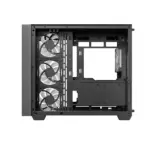 DeepCool CG530U 4F Curved Glass Dual-Chamber ATX Case, 4 ARGB Build-in Fans, 410mm GPU Support, 360mm Radiator Support, 45mm Cable Space, USB-C, High Airflow Showcase | BLACK - Image 15