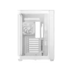 DeepCool CG530U 4F WH Curved Glass Dual-Chamber ATX Case, 4 ARGB Build-in Fans, 410mm GPU Support, 360mm Radiator Support, 45mm Cable Space, USB-C, High Airflow Showcase | WHITE - Image 12