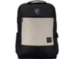 MSI Essential Backpack II 16 Inch Laptop Backpack Beige Black Polyester Water Repellent Wear Resistant Large Capacity Breathable Design Multi Compartment Travel Bag - Image 8
