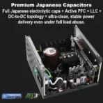 GamerStorm by DeepCool PQ750G 750W 80 Plus Gold ATX 3.1 & PCIe 5.1 Power Supply, 12V-2x6 450W GPU Ready, Japanese Capacitors, FDB Fan, Full Protection Suite , Compact PSU | BLACK  - Image 3