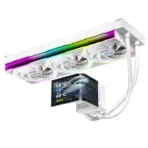 Jungle Leopard Chill Arc 360mm AIO Liquid Cooler with 6.67 Inch AMOLED Rotatable Display Hi-Res., 320W TDP Cooling, 360mm Radiator, USB Control Interface, for Intel & AMD | WHITE - Image 9