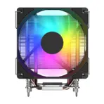 Power Train DL-130X RGB CPU Air Cooler with 4 Heatpipes, Copper Base, 2200RPM, 65CFM, Hydro Bearing, 22.5dBA Low Noise, Intel LGA1700 115X 1200, Compact 90mm RGB Fan | BLACK - Image 6