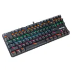 Bajeal K100 Black 87-Key Mechanical Gaming Keyboard Red Switch Full RGB Backlight Metal Panel Anti-Ghosting USB Wired Compact Layout Ergonomic Design For Windows PC Gamers - Image 6