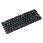 Bajeal K100 Black 87-Key Mechanical Gaming Keyboard Red Switch Full RGB Backlight Metal Panel Anti-Ghosting USB Wired Compact Layout Ergonomic Design For Windows PC Gamers - Image 8