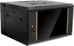 Unilink 4U Wall Mount Network Rack 600x450mm With Glass Door, 80KG Load, SPCC Steel Build, Cable Management, Fan Support, IP20 Cabinet For Networking AV Telecom Systems - Image 2