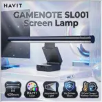 HAVIT GAMENOTE SL001 Screen Lamp With Asymmetric Light, RA≥97 Color Rendering, 5 Color Temperatures, 3 Brightness Levels, 48 LEDs, USB 5V Power, Memory Function.