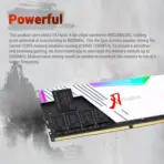 KINGBANK Soarblade RGB 32GB DDR5 Kit 6400MT/s (2×16GB) U-DIMM Memory, CL32, 1.4V, XMP 3.0, AMD EXPO, SK Hynix, 2mm Aluminum Heatsink | WHITE ~ K5.01.FLM5FD9301 - Image 9