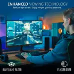 BUEROTIKA B27M2 27-Inch Full HD IPS Gaming Monitor, 165Hz, 3ms, 98% sRGB, 16.7M Colors, 300cd/m² Brightness, DP, Dual HDMI, Audio Out, Dual 2W Speakers | BLACK  - Image 8