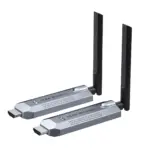 G146 Wireless HDMI Extender 150M, Full HD 1080P Transmitter & Receiver Kit With Dual Antennas, HDMI Connectivity, USB-C Power Ports and Durable Plastic Housing for Computer and HDTV - Image 4