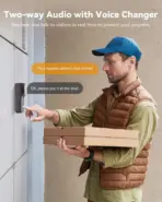 IMOU Doorbell 3 Kit 2K+ 4MP Panoramic Battery Video Doorbell With 5000mAh Battery, 180° × 180° Fisheye View, AI Human and Loitering Detection, Two-Way Talk, Chime and 512GB Storage - Image 3