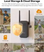 IMOU Doorbell 3 Kit 2K+ 4MP Panoramic Battery Video Doorbell With 5000mAh Battery, 180° × 180° Fisheye View, AI Human and Loitering Detection, Two-Way Talk, Chime and 512GB Storage - Image 5