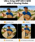 IMOU Doorbell 3 Kit 2K+ 4MP Panoramic Battery Video Doorbell With 5000mAh Battery, 180° × 180° Fisheye View, AI Human and Loitering Detection, Two-Way Talk, Chime and 512GB Storage - Image 7
