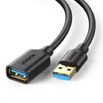 UGREEN 3 meters USB 3.0 Extension Cable, USB-A Male to Female, 5Gbps Data Transfer, Up to 2A Charging, Gold-Plated Connectors, Plug-and-Play | 30127 Black  - Image 2