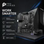 MSI PRO Z690-P DDR4 ATX Motherboard With LGA1700, 4x DIMMs DDR4-5333+ OC, PCIe 5.0 x16, Dual Gen4 M.2, 2.5GbE LAN And USB-C 20Gbps, Intel Z690, 14th/13th/12th Gen CPU Support | OPEN BOX - Image 2