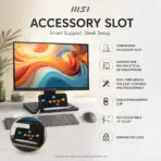 MSI PRO MP243L E14 23.8-Inch FHD 144Hz IPS Business Monitor, 1ms MPRT, HDR Ready, AMD FreeSync, PerfectEdge, EyesErgo, HDMI, VGA, VESA Mount & MSI Power Link - Image 7