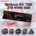 SanDisk Optimus GX 7100 2TB PCIe 4.0 x4 NVMe 2.0 M.2 2280 SSD, Up to 7,250/6,900MB/s, No Heatsink – SDSP71200TAN-000E0