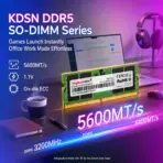 KingBank KDSN 32GB DDR5-5600 CL45 SO-DIMM Laptop Memory  1.1V – Samsung-Chip Module for Intel and AMD Systems, Single 32GB Upgrade | K5.01.FN05DE4002 - Image 3
