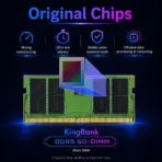 KingBank KDSN 32GB DDR5-5600 CL45 SO-DIMM Laptop Memory  1.1V – Samsung-Chip Module for Intel and AMD Systems, Single 32GB Upgrade | K5.01.FN05DE4002 - Image 5