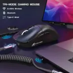 Attack Shark X3MAX Wireless Gaming Mouse – 49g, PAW3950MAX, 42,000 DPI, 750 IPS, 50G, 1000Hz, Tri-Mode, 200H Battery, Omron Optical Switches, PTFE Feet and Web Driver Support | BLACK  - Image 4