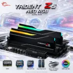 G.SKILL Trident Z5 Neo RGB DDR5-7200MHz 32GB (2x 16GB) CL34 1.40V RAM Kit , Intel XMP Compatible, AMD EXPO Ready, RGB Light Bar, Ryzen-Ready Overclocking Power | Matte Black (F5-7200J3445G16GX2-TZ5NR)