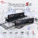 G.SKILL Ripjaws S5 32GB (2x16GB) DDR5-6000 CL36 Desktop RAM Kit, 1.35V, Intel XMP 3.0, AMD EXPO, 33mm Low-Profile, Aluminum Heatsink  | BLACK ~ F5-6000J3636F16GX2-RS5K