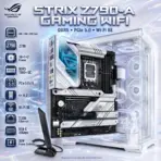 ASUS ROG Strix Z790-A Gaming WiFi ATX Motherboard, LGA1700, DDR5-7800+ OC, PCIe 5.0, 4× M.2, Wi-Fi 6E, 2.5Gb LAN, USB-C 20Gbps, for 14th - 13th - 12th Gen | OPEN BOX