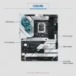 ASUS ROG Strix Z790-A Gaming WiFi ATX Motherboard, LGA1700, DDR5-7800+ OC, PCIe 5.0, 4× M.2, Wi-Fi 6E, 2.5Gb LAN, USB-C 20Gbps, for 14th - 13th - 12th Gen | OPEN BOX - Image 4