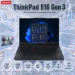 LENOVO ThinkPad E16 Gen 3 : Intel® Core Ultra 7 255H with AI Boos | 32GB DDR5 RAM , 1TB NVMe® | 16 Inch WUXGA IPS Display |Intel® Arc 140T GPU | DOS | Carbon Black 