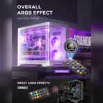 AsiaHorse ASH-S1 ARGB Fan Hub Controller & Remote Control — 9 PWM/ARGB Ports, 20+Exclusive Custom Lighting Effects, 400+ LED Support, Color Learning & AURA Mode | WHITE  - Image 7