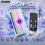 AsiaHorse ASH-S1 ARGB Fan Hub Controller & Remote Control — 9 PWM/ARGB Ports, 20+Exclusive Custom Lighting Effects, 400+ LED Support, Color Learning & AURA Mode | WHITE 