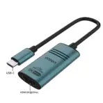 ONTEN OTN-UC981 USB-C Male to HDMI Female Adapter, Thunderbolt 3 Compatible, 8K 7680×4320, 4K@120Hz/144Hz, 150mm Cable, Aluminium Alloy, ABS, PVC - Image 2