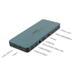 ONTEN OTN-9188S USB-C Multi-Function Dock Station with HDMI, DP, VGA 1080P, Gigabit RJ45, Dual USB 3.0, USB-C Data, PD 2.0 and 3.5mm Audio - Image 2