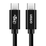 ONTEN OTN-CC201 USB-C to USB-C PD 240W Super Fast Charging Data Cable 1M – Aluminum Alloy Connectors With Durable Nylon Braided Cable - Image 5