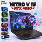 Acer Nitro V 15 Intel® Core 7 240H | 16GB DDR5 RAM ; 512GB NVMe SSD | RTX 4050 (6GB) | 15.6 inch 165Hz Active Matrix TFT LCD Display | Amber Backlit Keyboard | Windows 11 | BLACK ~ ANV15-52-70SQ