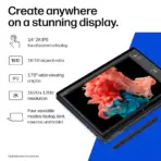 HP OmniBook X Flip NGAI: Core Ultra 7 355 | 24GB DDR5x ; 512GB NVMe | 14-inch 2K Touch IPS Display | Intel Graphics | Backlit Keyboard | Windows 11 | Atmospheric Blue ~ 14-KP0023DX - Image 5