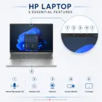 HP ProBook 4 G1i 16 AI PC: Intel® Core Ultra 7 255H | 24GB DDR5 RAM ; 512GB NVMe | 16-inch WUXGA IPS Display | Intel® Arc 140T GPU | DOS | Pike Silver ~ CA7X8ES - Image 2