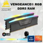 CORSAIR VENGEANCE RGB DDR5 RAM 64GB Kit (2x 32GB) 6000MHz CL30 1.40V (PC5 48000) 288-Pin AMD EXPO / Intel XMP 3.0 Compatible Computer Memory | Grey CMH64GX5M2M6000Z30