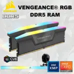 CORSAIR VENGEANCE RGB DDR5 RAM 64GB Kit (2x 32GB) 6000MHz CL40 1.35V (PC5 48000) 288-Pin AMD EXPO / Intel XMP 3.0 Compatible Computer Memory | Grey CMH64GX5M2N6000Z40