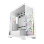 DeepCool CG580 4F V2 WH Panoramic ATX Gaming Case, 270° Tempered Glass, 4× ARGB PWM Fans, Dual 360mm Radiator Support, 410mm GPU, USB-C | WHITE - Image 11