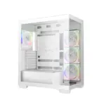DeepCool CG580 4F V2 WH Panoramic ATX Gaming Case, 270° Tempered Glass, 4× ARGB PWM Fans, Dual 360mm Radiator Support, 410mm GPU, USB-C | WHITE - Image 12