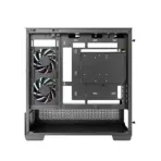 DeepCool CG380U 3F Curved Panoramic Micro-ATX Gaming Case, 3× ARGB Fans, 360mm Radiator, 410mm GPU, Rear-Connector Support, USB-C Gen2 | Black - Image 11