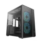 DeepCool CG590 MESH 2F Dual-Chamber ATX Case, 2×160mm ARGB Fans, Up To 13 Fans, Triple 360mm Radiator Support, 410mm GPU, USB-C Gen2 | BLACK  - Image 10