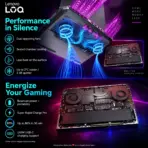 LENOVO LOQ 15AHP9 AI PC: AMD Ryzen 7 7445HS | 16GB DDR5 RAM ; 512GB NVMe | RTX 3050 (6GB) | 15.6-inch FHD 100% sRGB 144Hz Display | White Backlit Keyboard | DOS | Luna Grey - Image 7