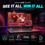 LENOVO LOQ 15AHP9 AI PC: AMD Ryzen 7 7445HS | 16GB DDR5 RAM ; 512GB NVMe | RTX 3050 (6GB) | 15.6-inch FHD 100% sRGB 144Hz Display | White Backlit Keyboard | DOS | Luna Grey - Image 9