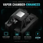 DeepCool ASSASSIN IV VC VISION 300W Dual-Tower Digital CPU Cooler, Vapor Chamber, 7 Heatpipes, Digital Display, 140mm + 120mm FDB PWM Fans, LGA1851/AM5 | BLACK - Image 4