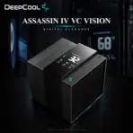 DeepCool ASSASSIN IV VC VISION 300W Dual-Tower Digital CPU Cooler, Vapor Chamber, 7 Heatpipes, Digital Display, 140mm + 120mm FDB PWM Fans, LGA1851/AM5 | BLACK - Image 2