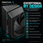 DeepCool ASSASSIN IV VC VISION 300W Dual-Tower Digital CPU Cooler, Vapor Chamber, 7 Heatpipes, Digital Display, 140mm + 120mm FDB PWM Fans, LGA1851/AM5 | BLACK - Image 10